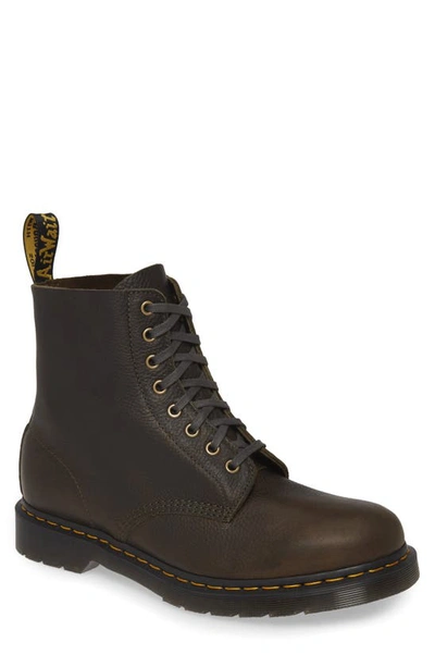 Shop Dr. Martens' Pascal Plain Toe Boot In Green Lake