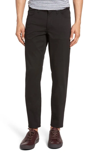 Shop Theory Haydin Writer Straight Leg Pants In Black