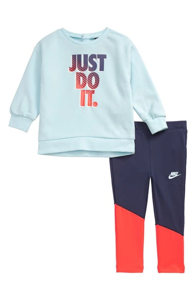 Shop Nike Go For Gold Sweater & Leggings Set In Midnight