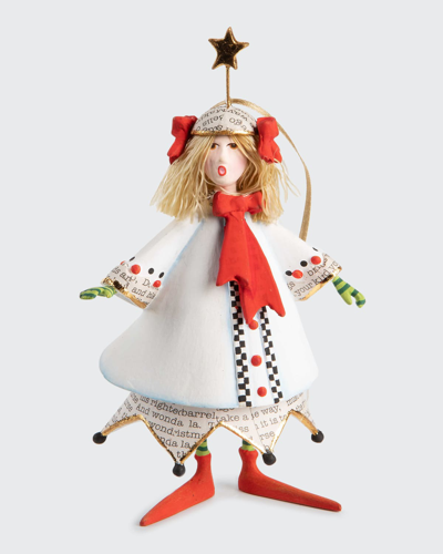 Shop Patience Brewster Pearl With Red Bows Holiday Caroler Ornament