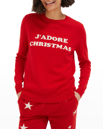 Chinti u0026 Parker Wool-cashmere J'adore Christmas Sweater In 2022redcream |  ModeSens
