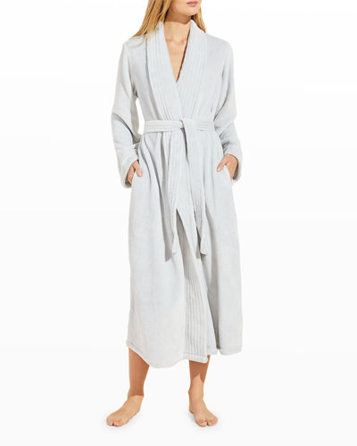 Shop Eberjey Chalet The Plush Robe - Packaged In Gray Dawn