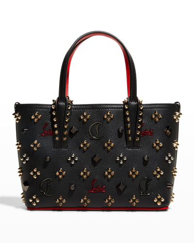 Christian Louboutin Cabata Studded Leather Tote Black/ Multi