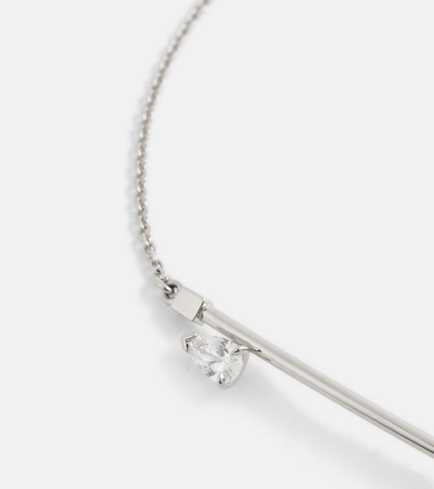 Repossi Serti Sur Vide 18kt White Gold Bracelet With Diamond In White Gold