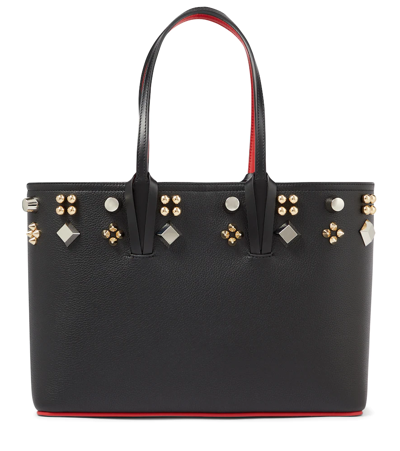 Christian Louboutin Cabata Empire Spike Studded Leather Tote Bag In ...