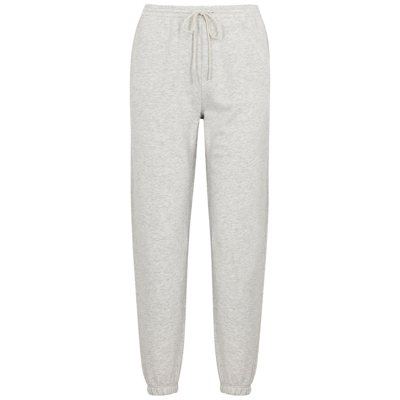 Shop Vince Grey Mélange Cotton Sweatpants In Light Grey