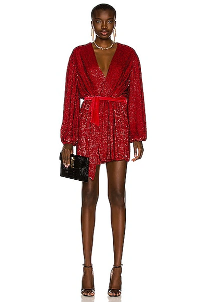 Shop Retroféte Gabrielle Robe Dress In Ruby