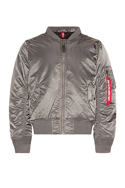 Shop Alpha Industries Ma-1 Natus In Gunmetal