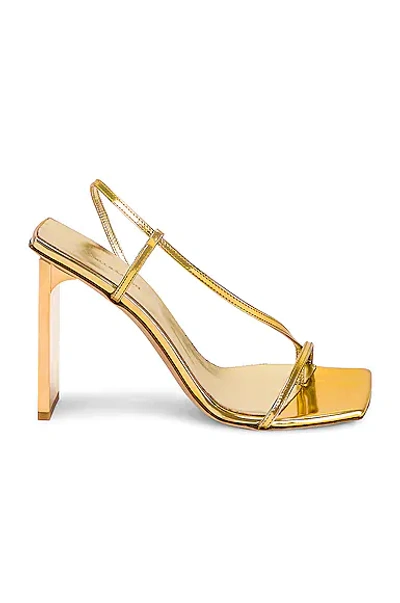 Shop Arielle Baron Narcissus 95 Heel In Gold Metallic