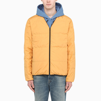 Shop Goldwin Orange V-neck Bomber Jacket In Yellow