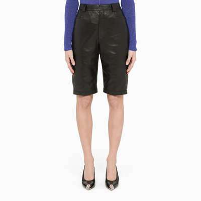 Shop Saint Laurent Black Bermuda Shorts