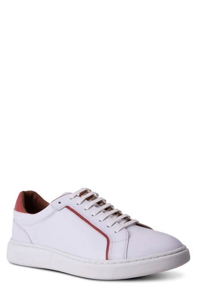 Shop Gordon Rush Devon Sneaker In White/ Red