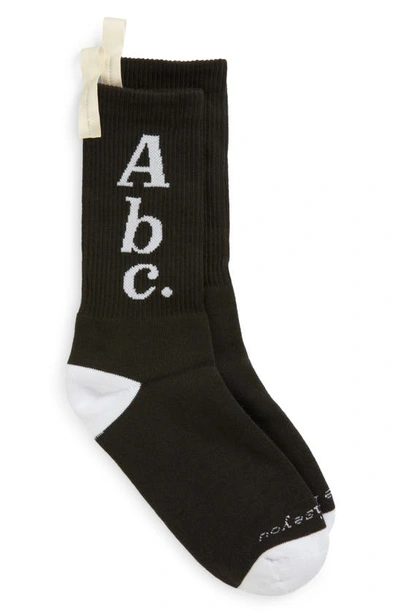 Shop Advisory Board Crystals Abc. 123. Logo Crew Socks In Anthracite