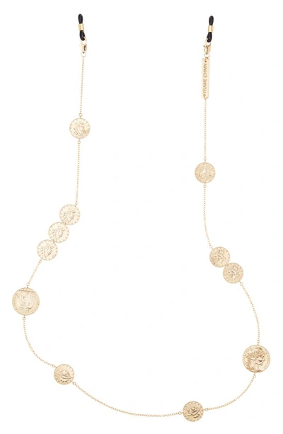 Shop Frame Chain Lucky Eyeglass Chain In Yellow Gold