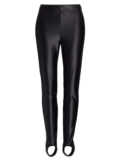 Shop Moncler Performance Stirrup Leggings In Black