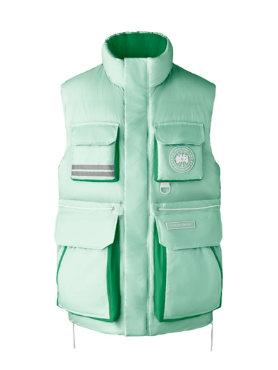Shop Canada Goose Men's Nylon Ray Vest In Halogen Green