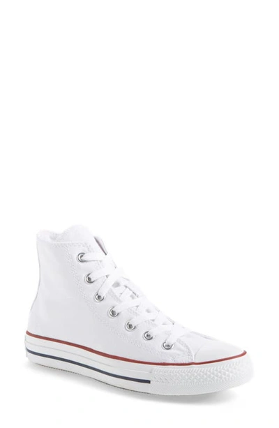 Converse Little Kids Chuck Taylor Hi Casual Sneakers From Finish Line In Optic White