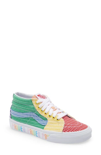 Shop Vans Pride Sk8-mid Sneaker In Multi/ True White