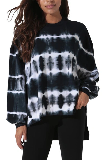 Shop Electric & Rose Neil Tie Dye Sweatshirt In Onyx/ Multi