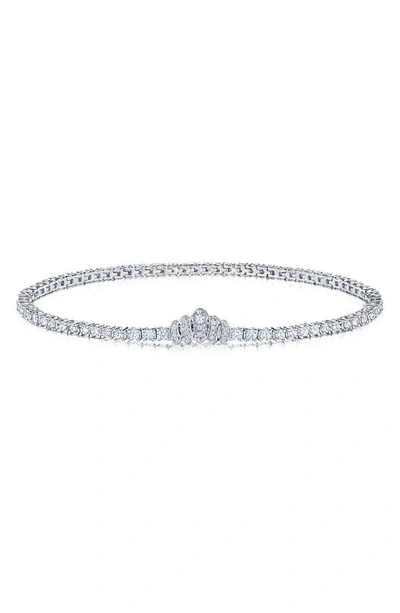 Shop Kwiat Diamond Tennis Bracelet In Platinum