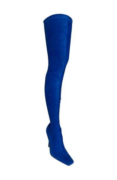Azalea Wang Lee Over The Knee Boot In Blue