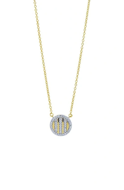 Shop Freida Rothman Radiance Illuminating Pendant Necklace In Gold/silver