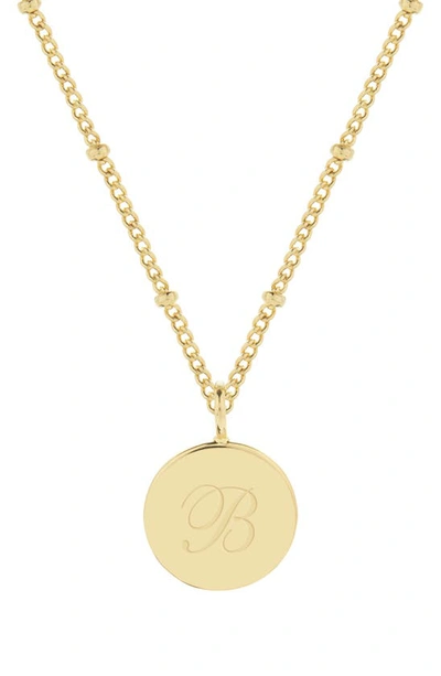 Shop Brook & York Lizzie Initial Pendant Necklace In Gold B