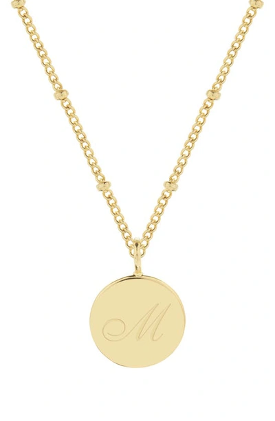 Shop Brook & York Lizzie Initial Pendant Necklace In Gold M