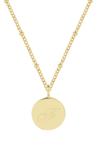 Shop Brook & York Lizzie Initial Pendant Necklace In Gold F