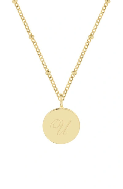 Shop Brook & York Lizzie Initial Pendant Necklace In Gold U