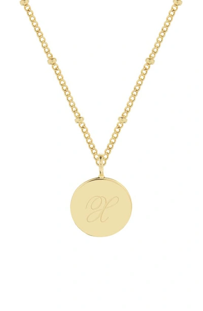 Shop Brook & York Lizzie Initial Pendant Necklace In Gold X