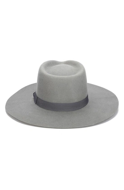 Shop San Diego Hat Julian Felted Wool Fedora In Grey