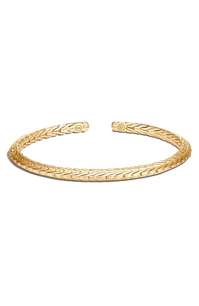 Shop John Hardy Tiga Flex Cuff Bracelet In Gold