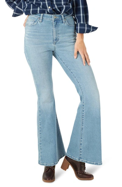 Shop Lee High Waist Flare Jeans In Light Of Day