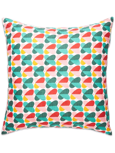 Shop La Doublej All-over Graphic Print Cushion In Green