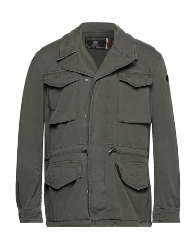 Shop Historic Man Jacket Military Green Size L Cotton
