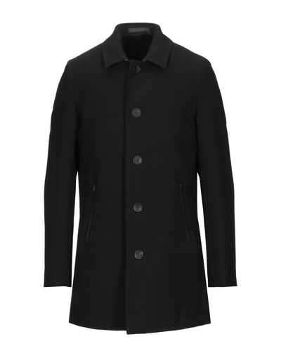 Shop Liu •jo Man Overcoats In Black