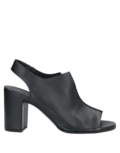 Shop Del Carlo Woman Sandals Black Size 9 Soft Leather