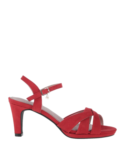 Shop Maria Mare Woman Sandals Red Size 8 Textile Fibers