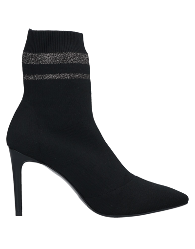 Shop Gianni Marra Woman Ankle Boots Black Size 10 Textile Fibers, Soft Leather