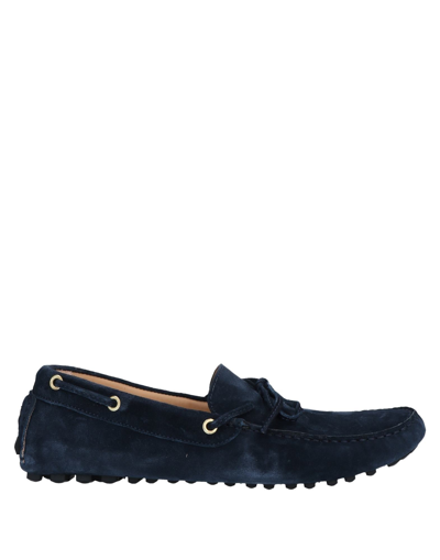 Shop Boemos Loafers In Dark Blue