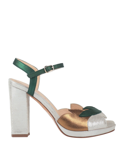 Shop Chie By Chie Mihara Sandals In Silver