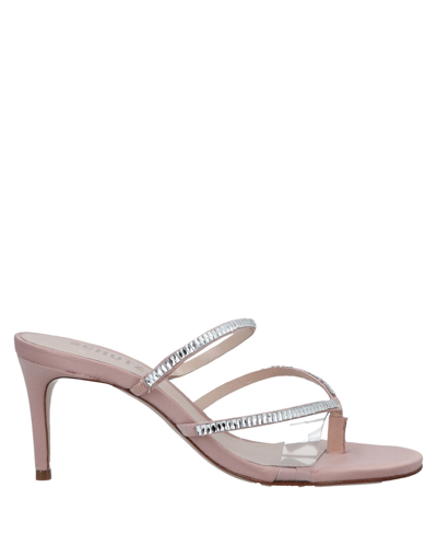 Shop Schutz Woman Thong Sandal Light Pink Size 6 Soft Leather, Textile Fibers