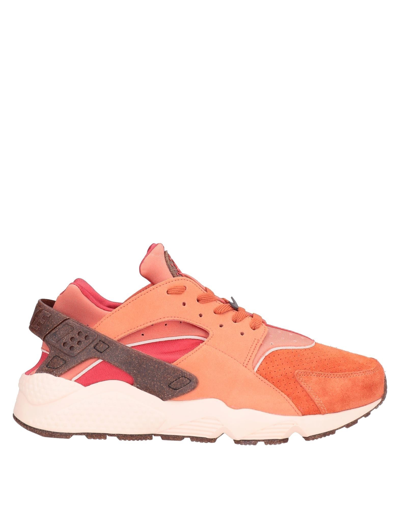 Shop Nike Man Sneakers Orange Size 4.5 Textile Fibers, Soft Leather