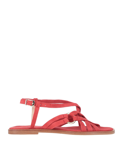 Shop Anaki Woman Sandals Red Size 6 Soft Leather