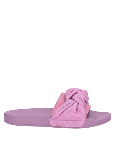 Shop 4giveness Woman Sandals Pastel Pink Size 8 Textile Fibers