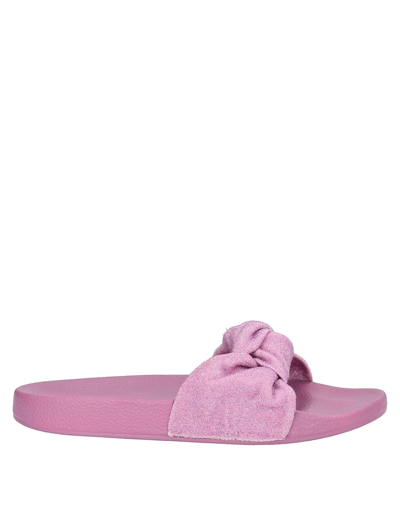 Shop 4giveness Woman Sandals Pastel Pink Size 6 Textile Fibers