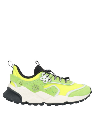 Shop Flower Mountain Sneakers In Acid Green