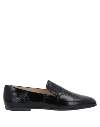 Shop Tod's Woman Loafers Black Size 7 Calfskin