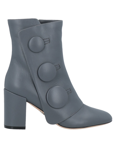 Shop Rodo Woman Ankle Boots Grey Size 7 Soft Leather